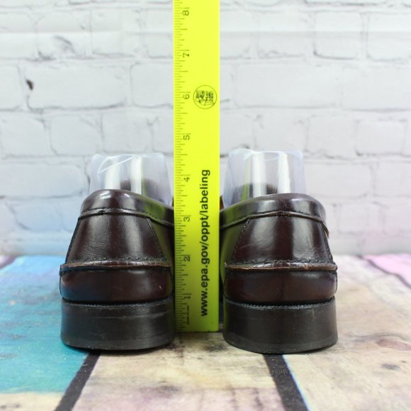 Sebago Brown Leather Handsewn Penny Dress Casual Loafers Shoes Size 8 D - Picture 7 of 9